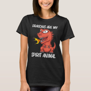 T-shirt Dragon Pour Hommes Femmes Incendie Respiration Cré