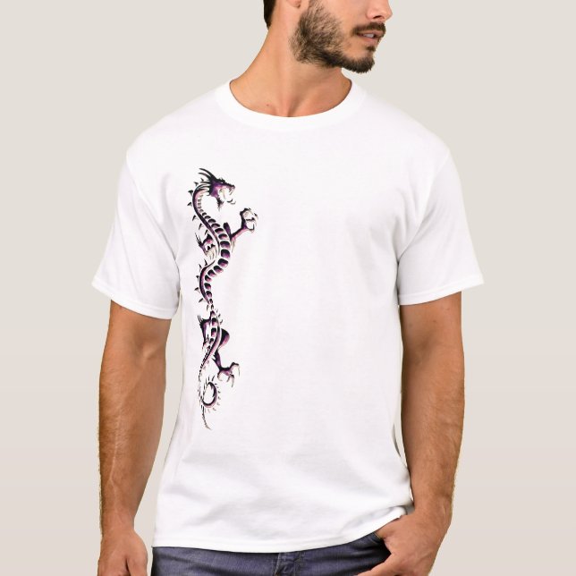 T-SHIRT DRAGON POURPRE (Devant)