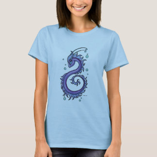 T-shirt Dragon pourpre de mer de tatouage, Therese L.