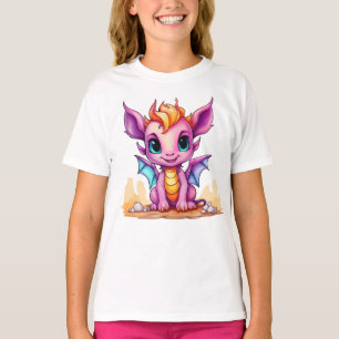 T-Shirt Dragon Rose