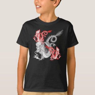 T-shirt Dragon rouge chinois K