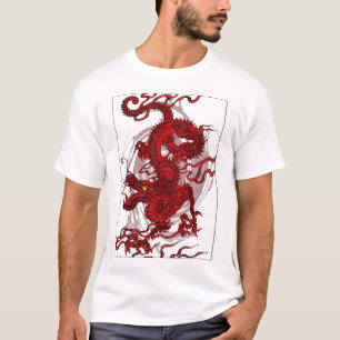 T-shirt Dragon rouge sang