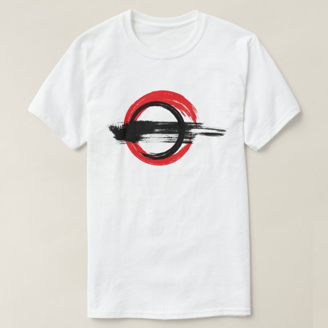 T-shirt Dragon Rouge - Symbo Asiatique Mythologie  (Design devant)