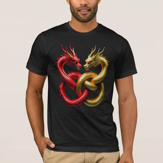 T-shirt Dragon Spirit noué Dragons (Devant)