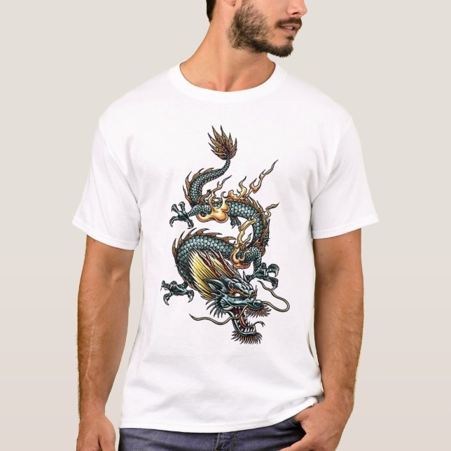 T-shirt Dragon stylisé 07 (Devant)