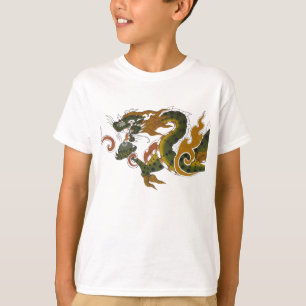 T-shirt dragon vert