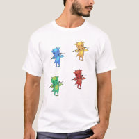 Dragon Vert Rouge Bleu Fée Conte Beaux Animaux Pou