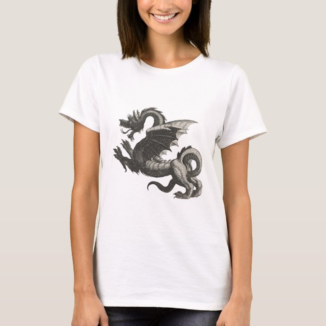 T-shirt Dragon vintage (Devant)
