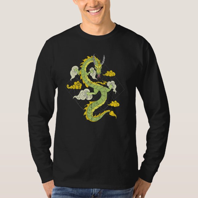T-shirt Dragon volant Mythique Créature Imaginaire Animal  (Devant)