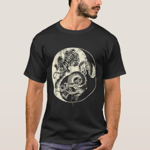 T-shirt Dragon Vs Tiger Tattoo ! Yin Et Yang Beast Combigh