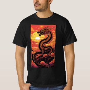 T-shirt Dragon Whimsical Dreams-Mystical Tee Collection