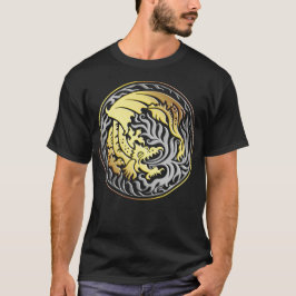 T-shirt Dragoncircle - Or et Chrome