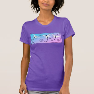 T-shirt Dragonflies dansantes Art portable Abstrait
