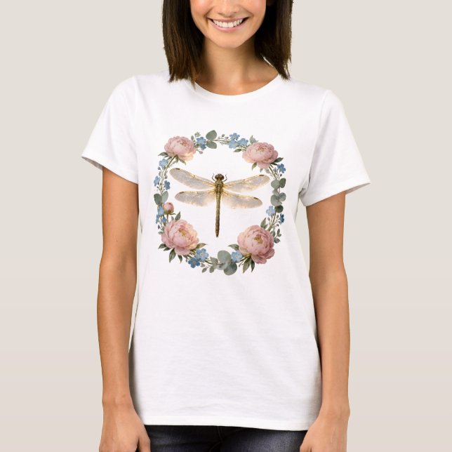 T-shirt Dragonfly Art à l'Éclat Éthéré (Devant)