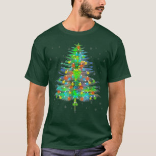 T-shirt Dragonfly Christmas Tree Drôle Insectes Amateurs N