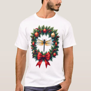 T-shirt Dragonfly Couronne de Noël