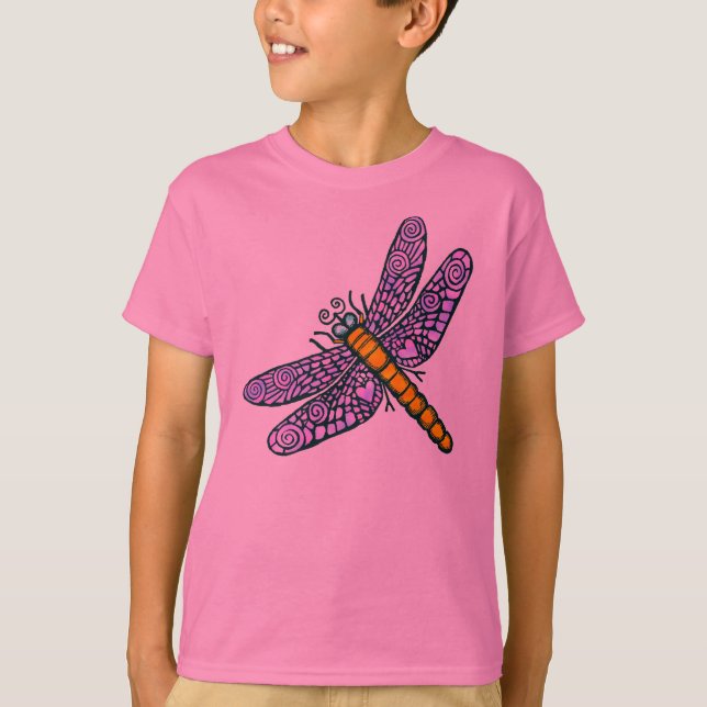 T-shirt Dragonfly - Customisé - Customisé (Devant)
