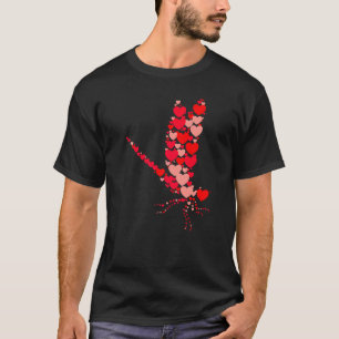 T-shirt Dragonfly Cute Love Hearts Animaux Couples Valenti
