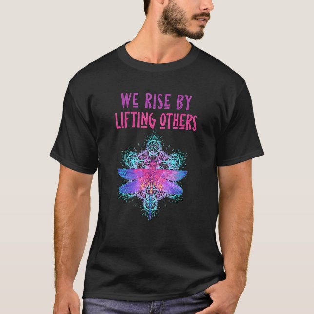T-shirt Dragonfly Mandala Femmes Foi spirituelle Dragonfli (Devant)