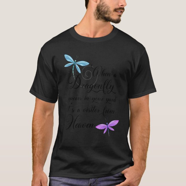 T-shirt Dragonfly Visiteur Du Ciel Citer Dragonflies (Devant)