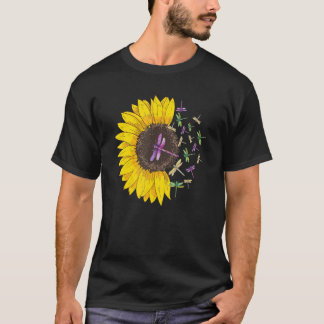 T-shirt Dragonlies Fleur de tournesol Famille d'insectes f