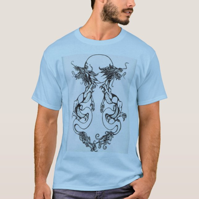 T-shirt Dragons jumeaux (Devant)