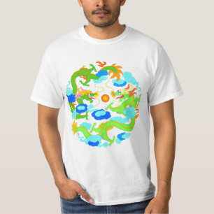T-shirt Dragons orientaux/dragons chinois (version 1)