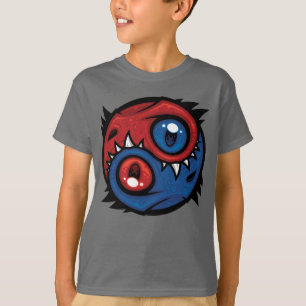 T-shirt Dragons Yin Yang Rouge et Bleu