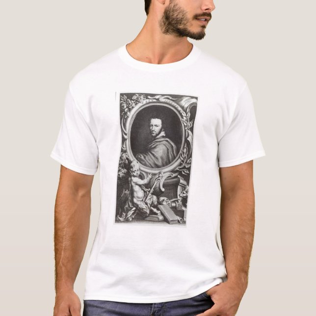 T-shirt Dramaturge de l'anglais de Ben Jonson (Devant)