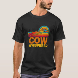 T-shirt Dramaturge de vache de paysan rétro nostalgique co