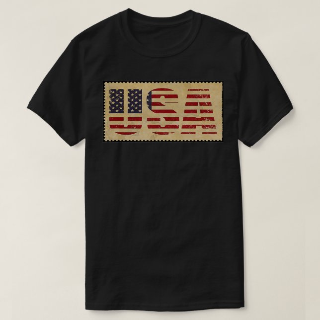 T-shirt Drapeau 4 juillet États-Unis Indépendance des État (Design devant)
