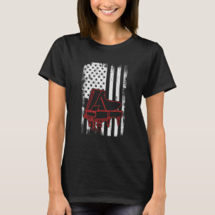T-shirt Drapeau 4 juillet Piano Patriotique USA