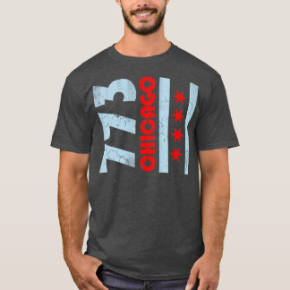 T-shirt Drapeau 773 Chicago - Fade Vintage