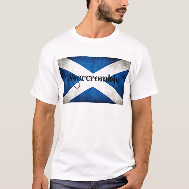 T-shirt Drapeau Abercrombie Grunge (Devant)