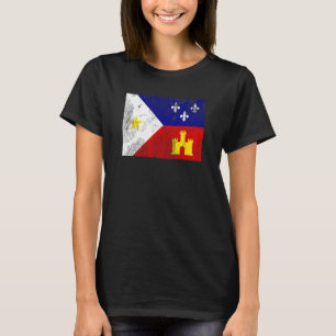 T-shirt Drapeau Acadiana Louisiana Cajun Pays