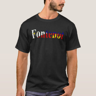 T-shirt Drapeau acadien de Louisiane Fontenot Cajun Pride