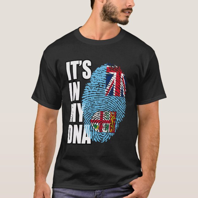 T-shirt Drapeau Adn Fijian Heritage (Devant)