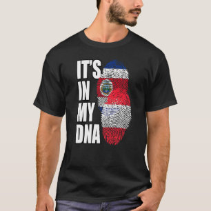 T-shirt Drapeau Adn Mélange Autrichien Et Costa Racien