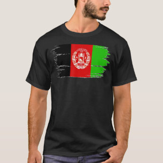 T-shirt Drapeau Afghanistan vintage Et Distorti