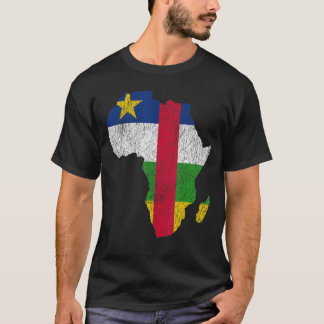 T-shirt Drapeau Afrique centrale Afrique Afrique centrale