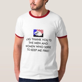 T-shirt drapeau_aigle, UN GRAND MERCI AUX HOMMES ET FEMMES