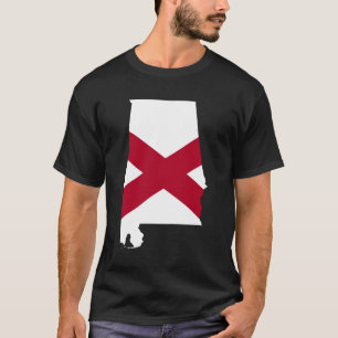 T-shirt Drapeau Alabama