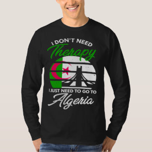 T-shirt Drapeau algérien I Drapeau d'Algérie I Vacances I
