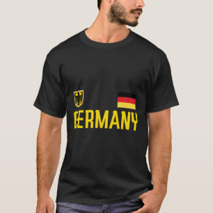 T-shirt Drapeau Allemagne Deutschland Footll Football Fan