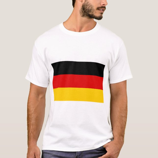 T-shirt Drapeau allemand (Allemagne) (Devant)