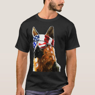 T-shirt Drapeau Allemand De Juillet Patriotique Américain