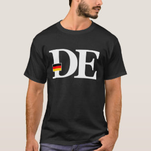 T-shirt Drapeau allemand et initiales du pays