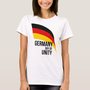 T-shirt Drapeau Allemand Patriotique, Jour De L'Unité Alle