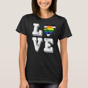 T-shirt Drapeau Ally Fierté droite Amour Allié droit Drape