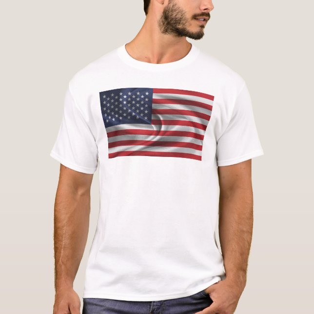 T-shirt Drapeau américain (Devant)
